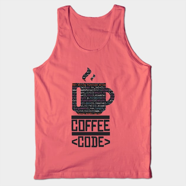 Coffee and Code Tank Top by Imaginariux